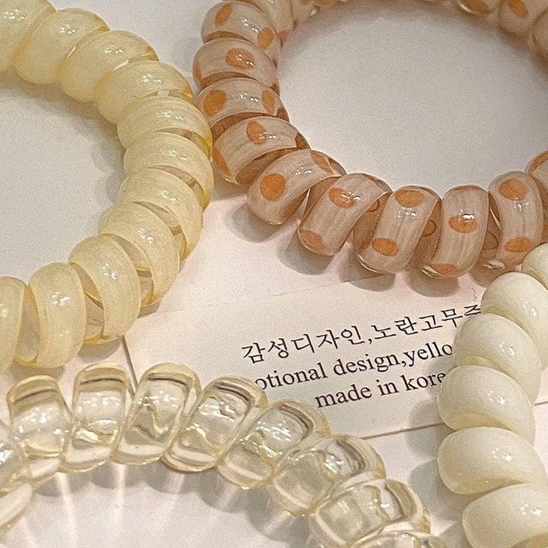 Sweet Yellow Hair Ties (4)