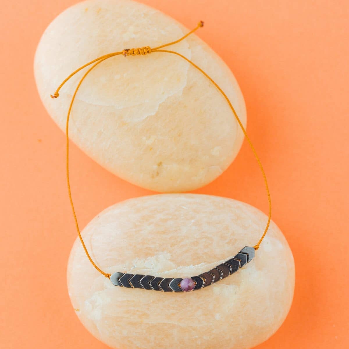 Amethyst Adjustable Bracelet Fearless