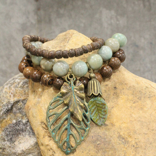 Changing Leaves Fall Stretch Bracelet Set