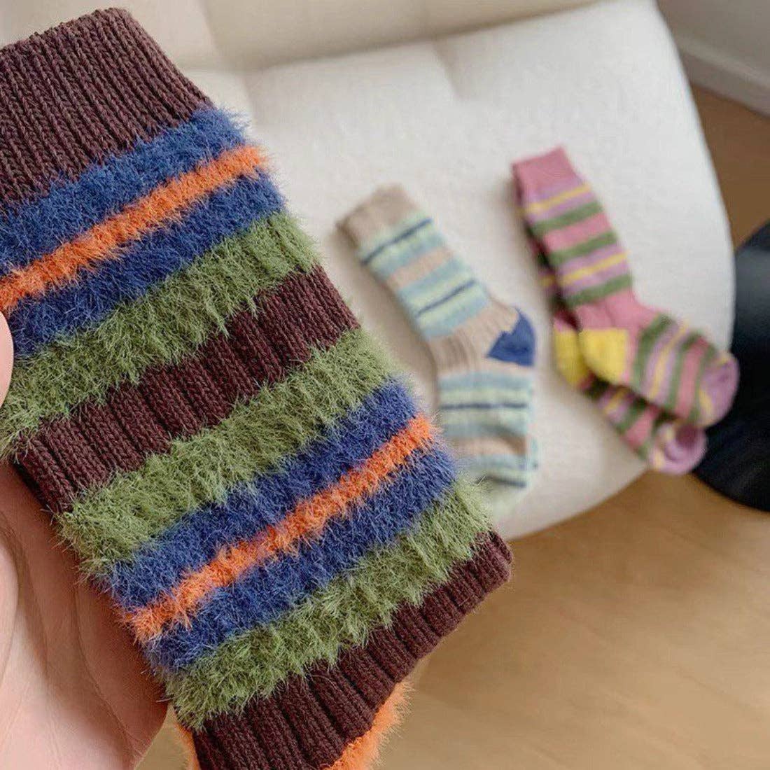 Warm Stripe Socks