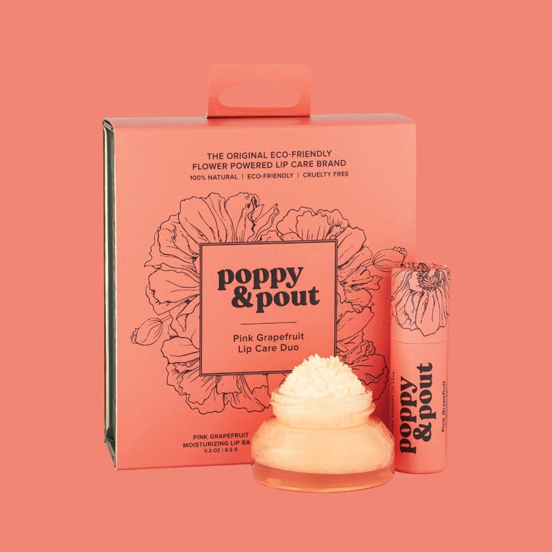 Lip Care Duo, Poppy & Pout