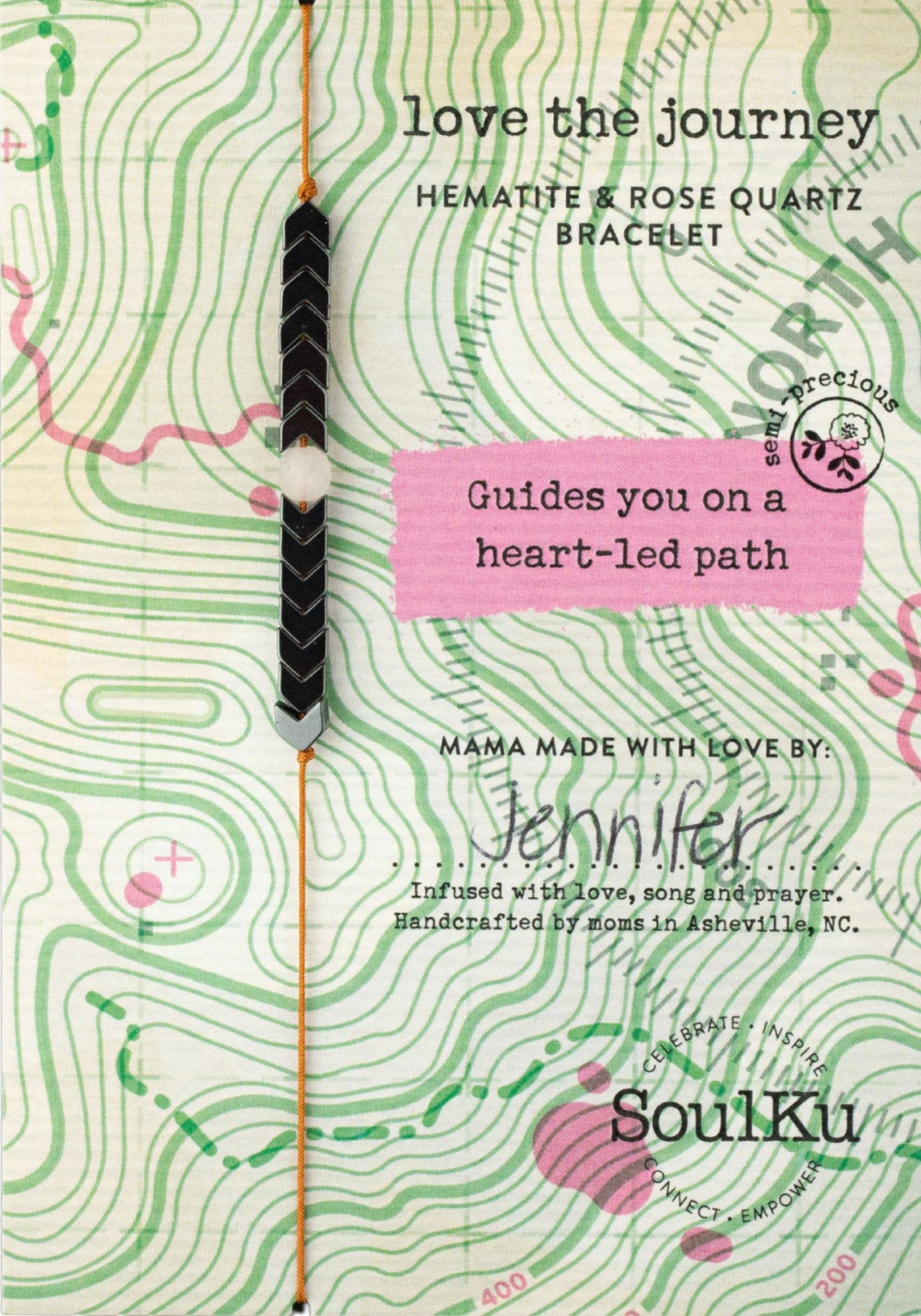 Rose Quartz Adjustable Bracelet Love The Journey