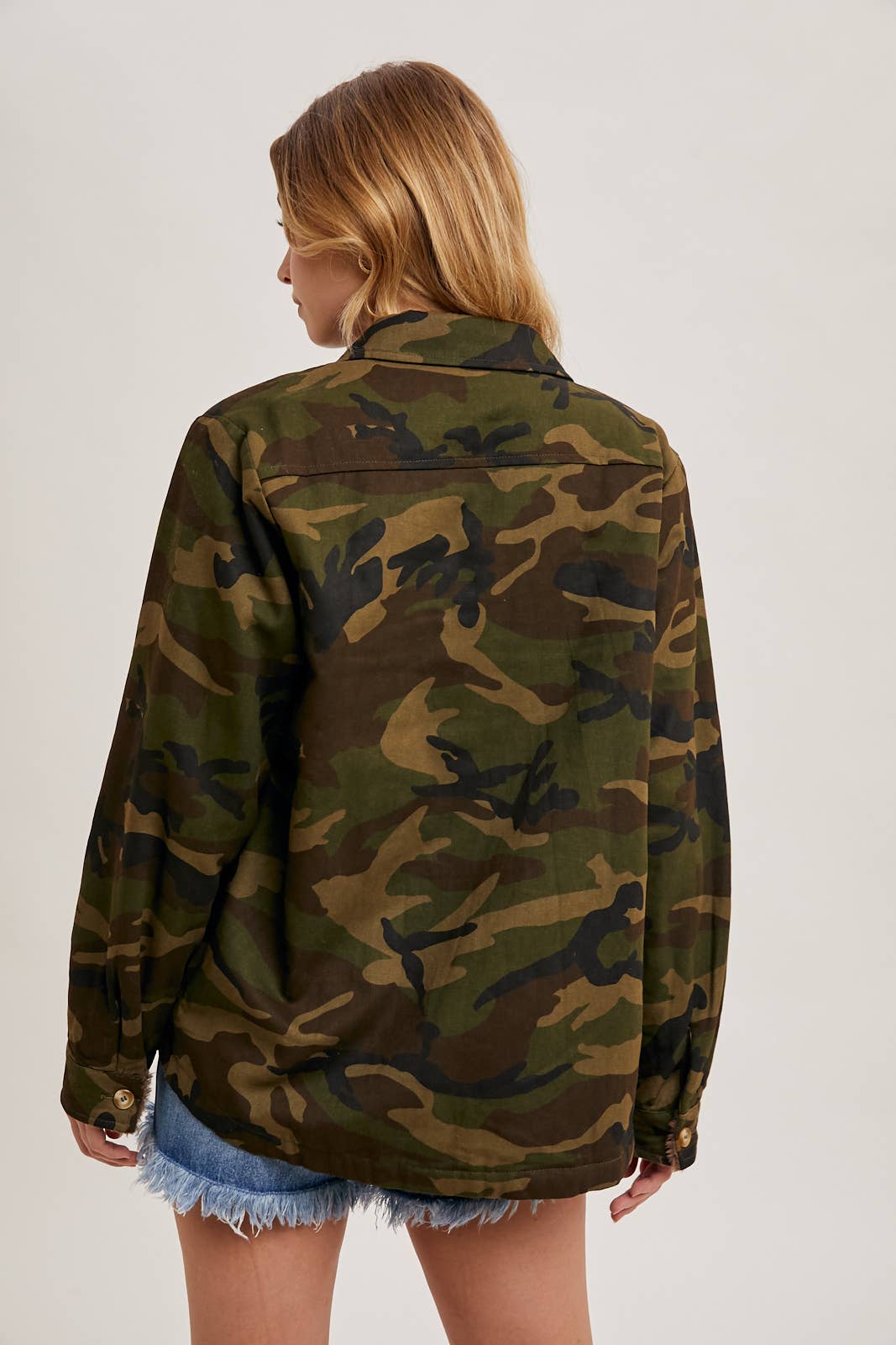 Camo Jacket with Sherpa
