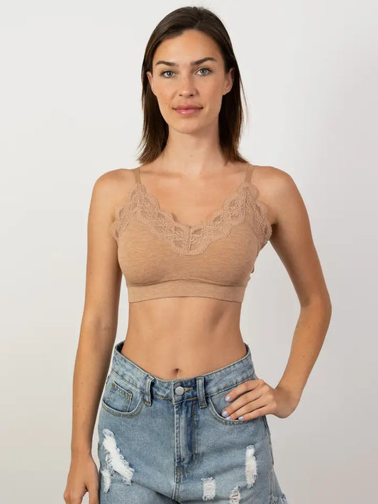 Ribbed Padded Seamless Bralette