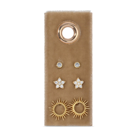 Star Velvet Stud Gift Set
