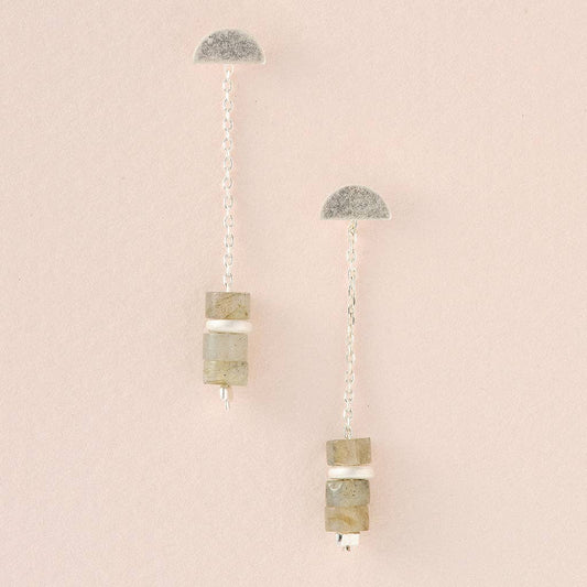 Stone Meteor Thread/Jacket Earring