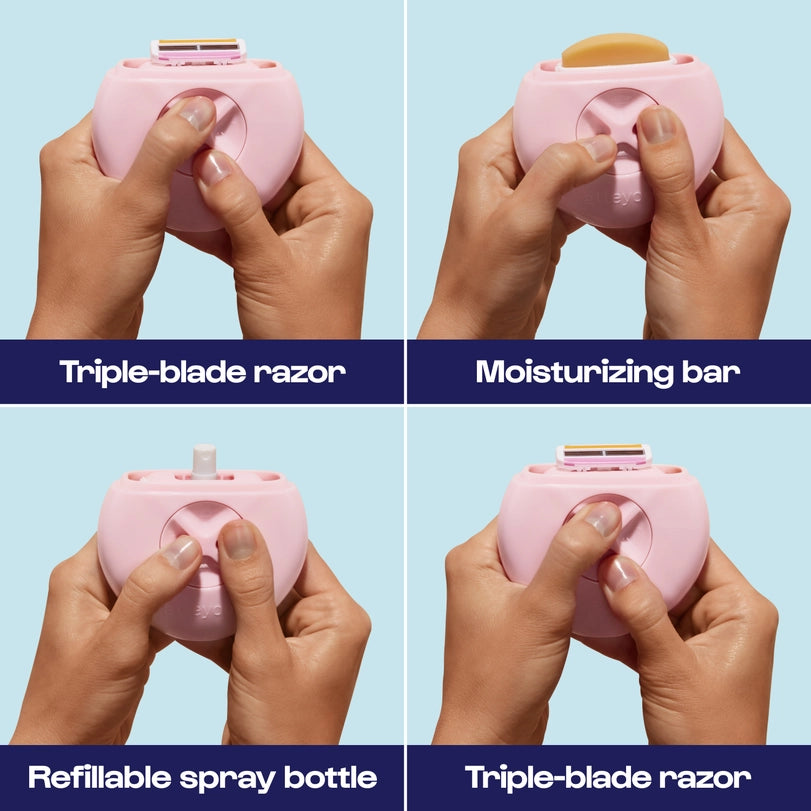 All-In-One-Razor- Pink Portable