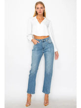 Load image into Gallery viewer, Tummy Control High Rise Straight Jeans
