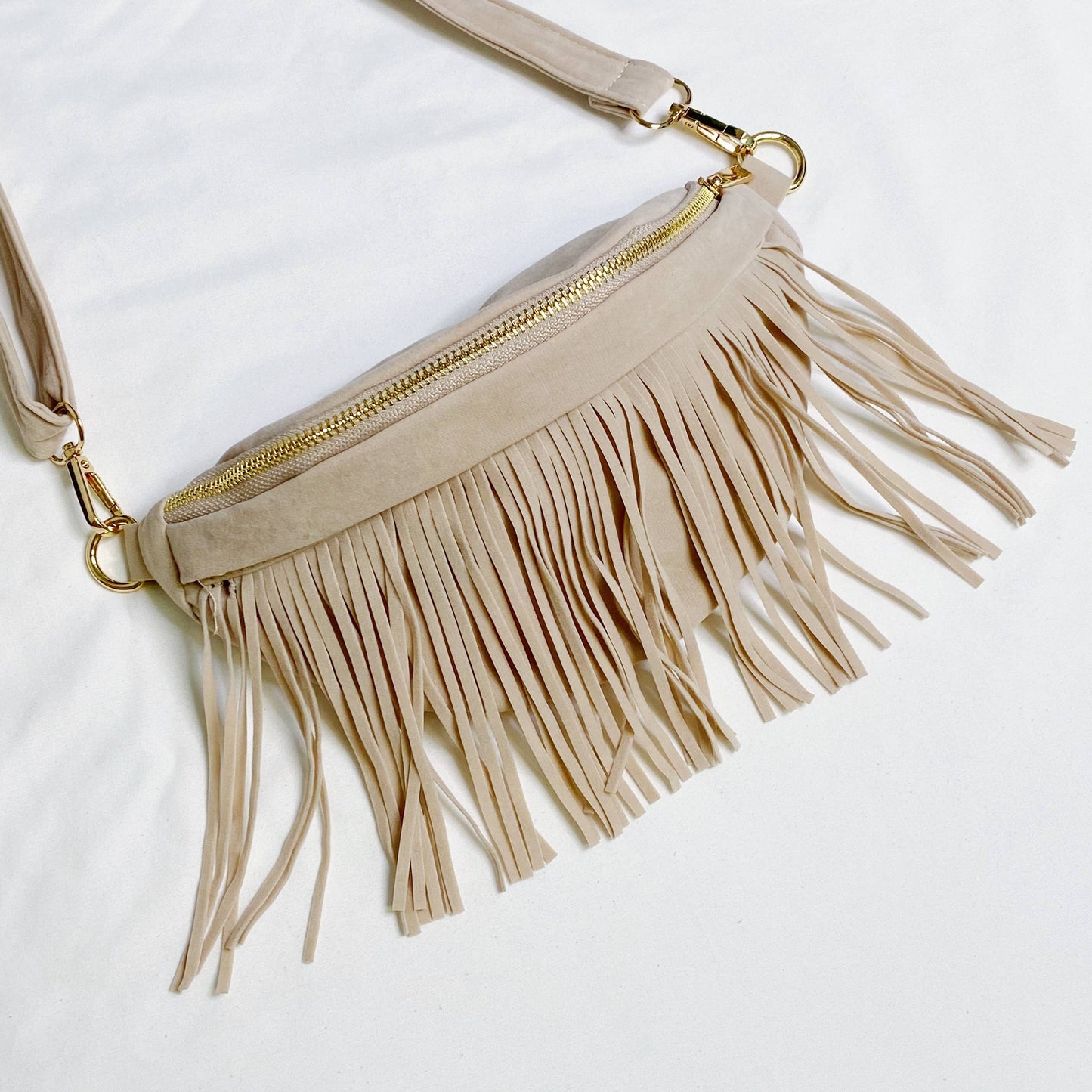 Detachable Fringed Sling Bag