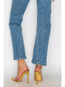 Tummy Control High Rise Straight Jeans