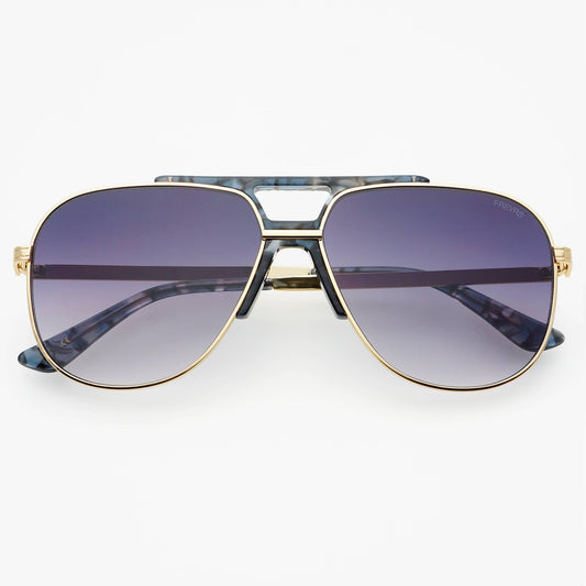 Logan Acetate Aviator Unisex Sunglasses