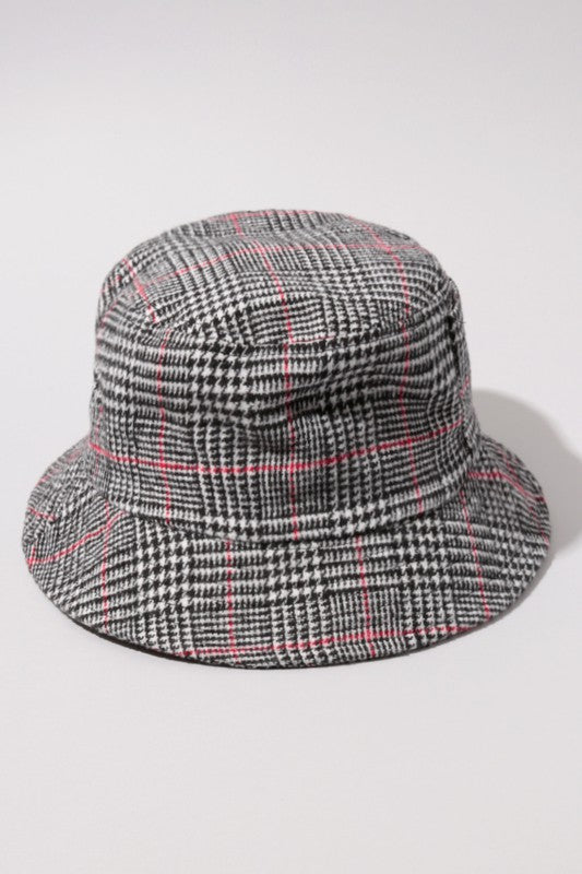 Plaid bucket Hat